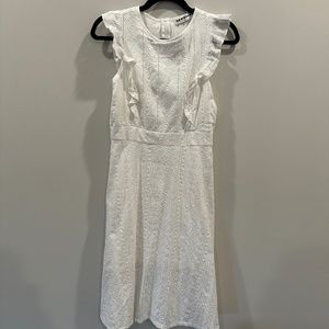 Midi White Eyelet Dress